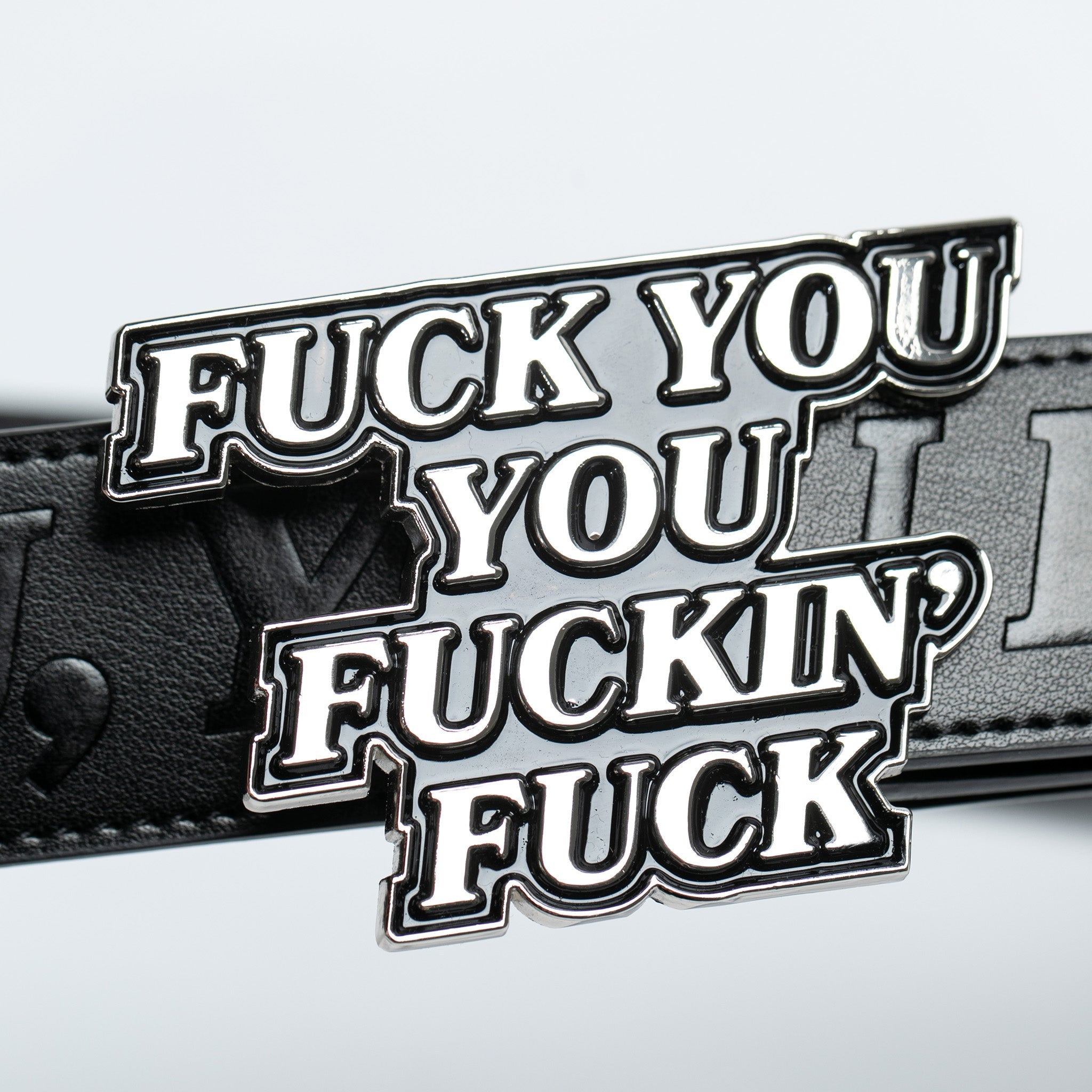 RIPNDIP Fuckin Fuck Leather Belt (Black)
