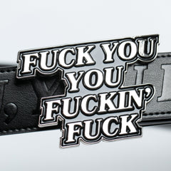 RIPNDIP Fuckin Fuck Leather Belt (Black)