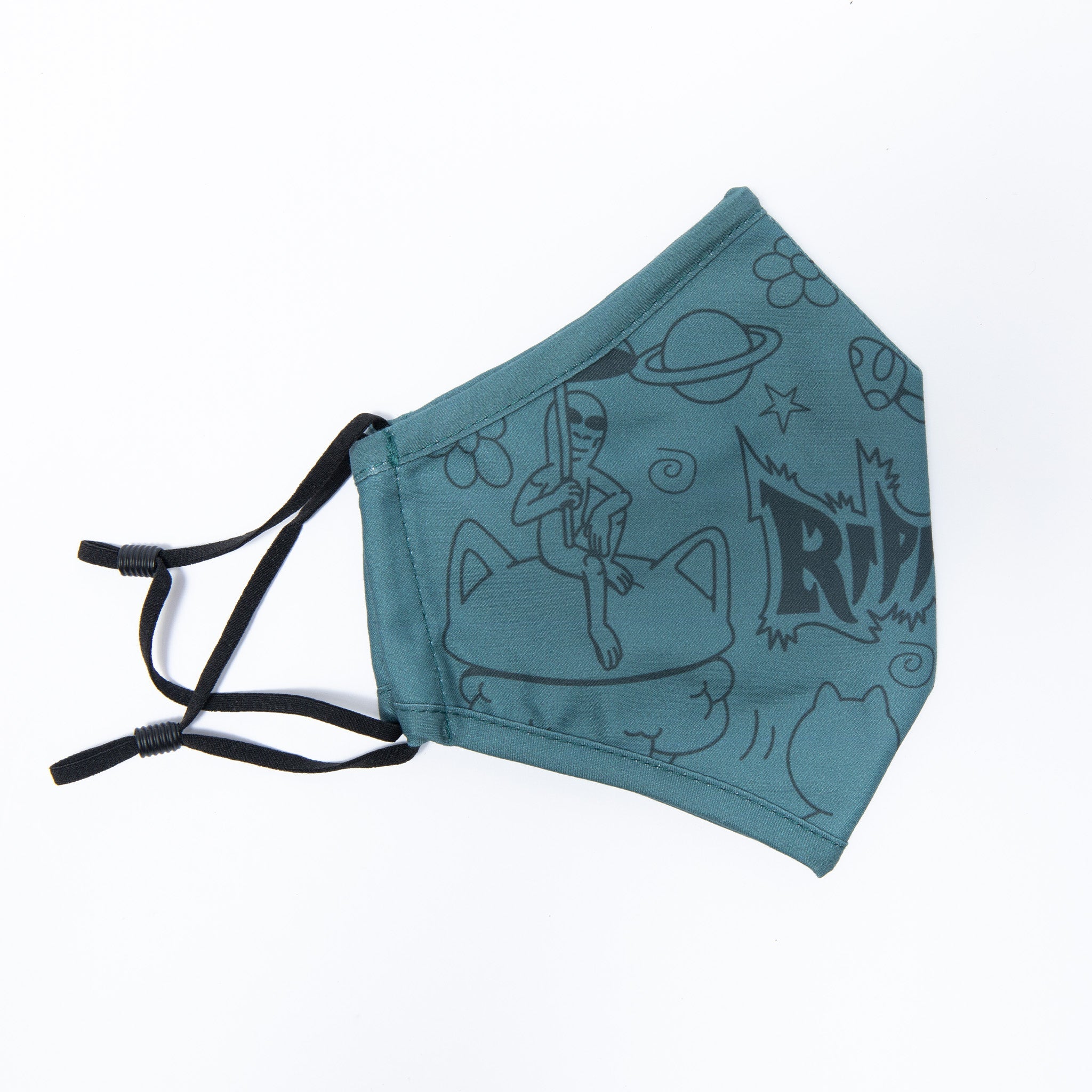 Nashe Textile Scribble Face Mask (Green)