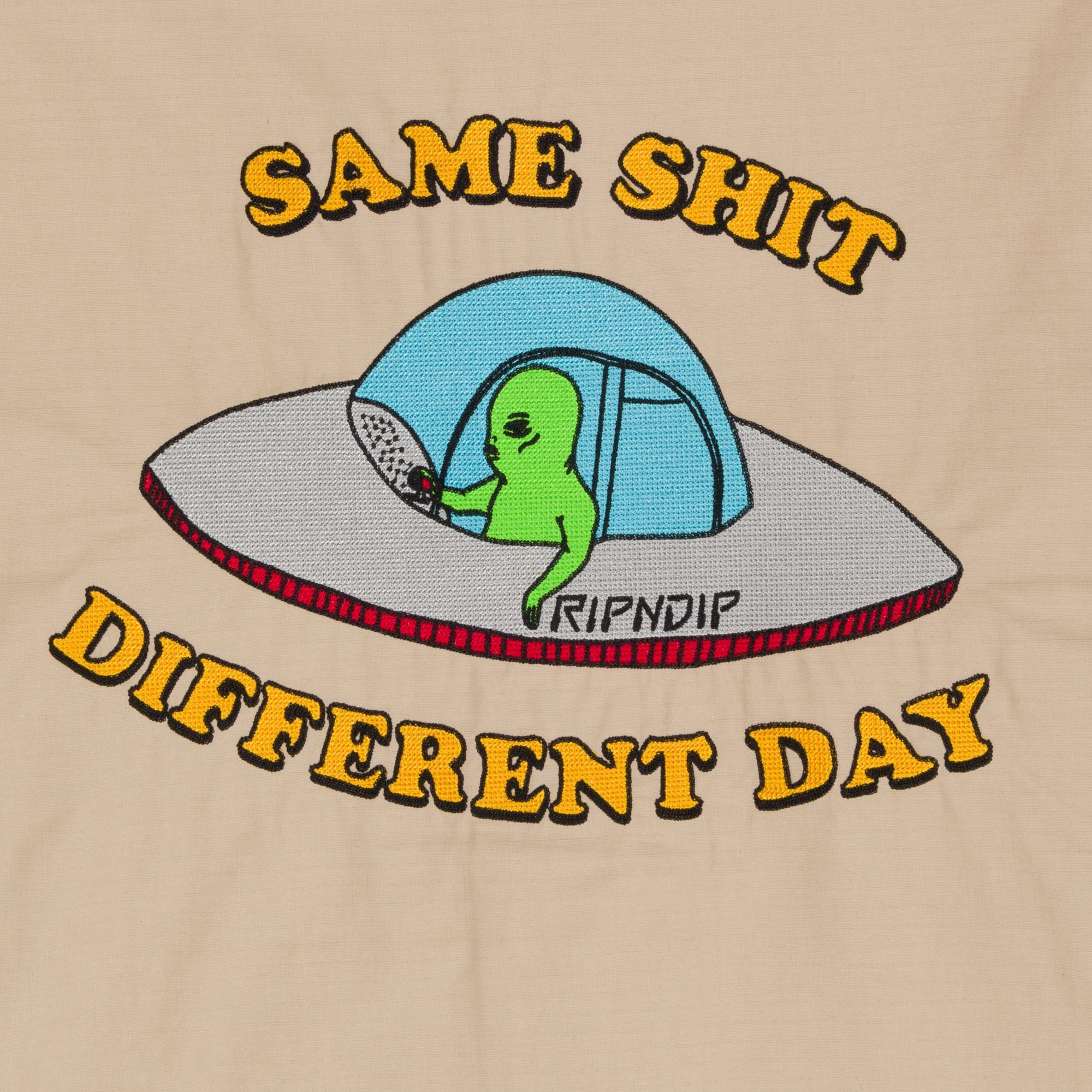 RIPNDIP Same Shit Different Day Military Jacket (Khaki)