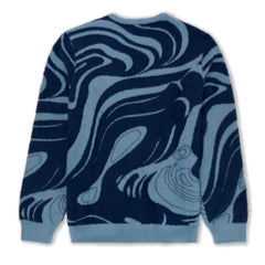 378732 Psychedelic Mohair Knit Sweater (Dark Slate)
