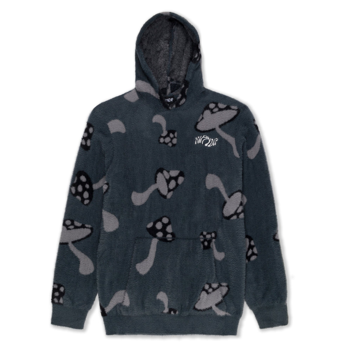 378568 Euphoria Faux Mohair Hoodie (Grey)