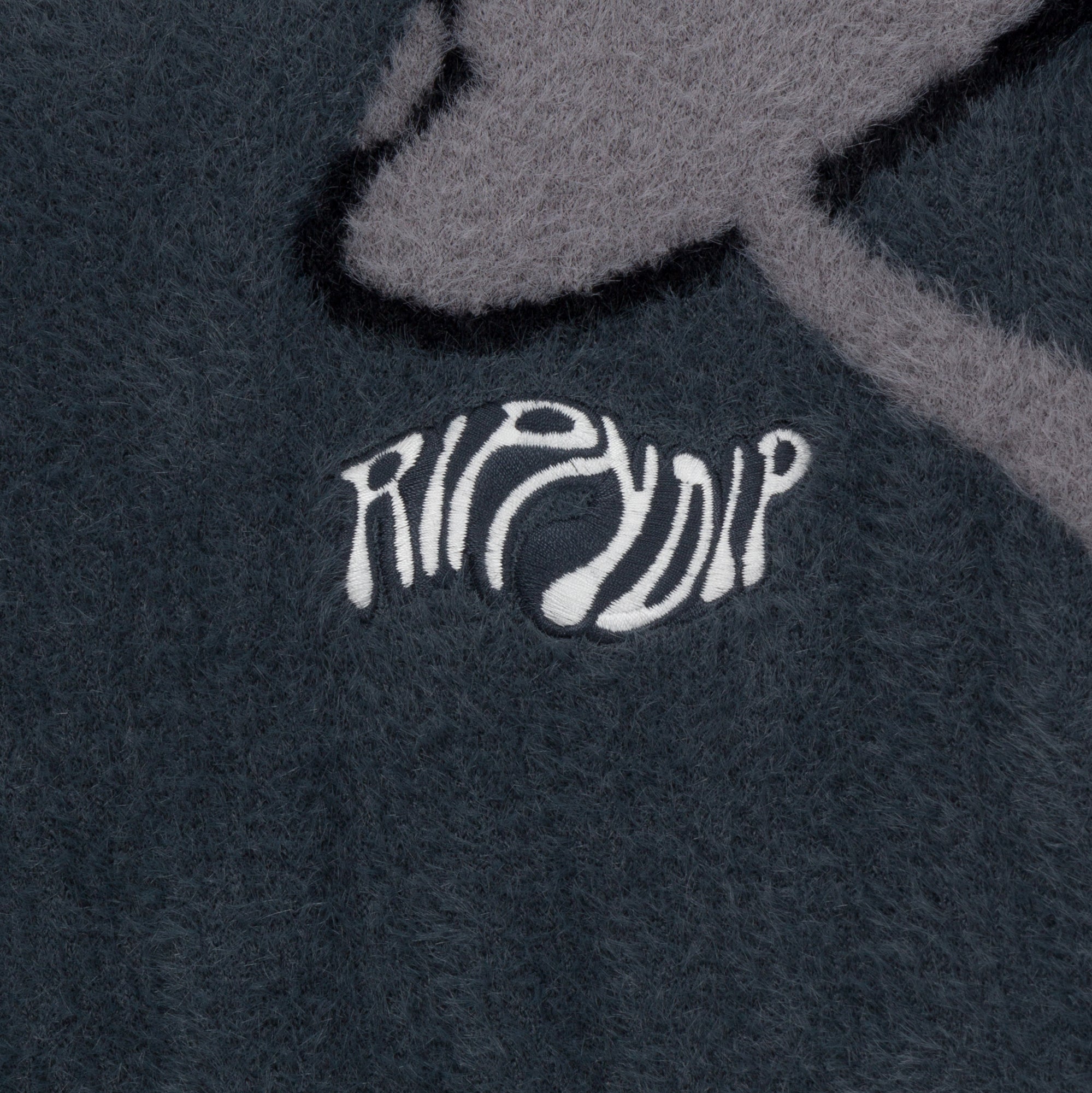 378568 Euphoria Faux Mohair Hoodie (Grey)