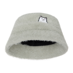 RIPNDIP Lord Nermal Sherpa Bucket Hat (Sage Grey)