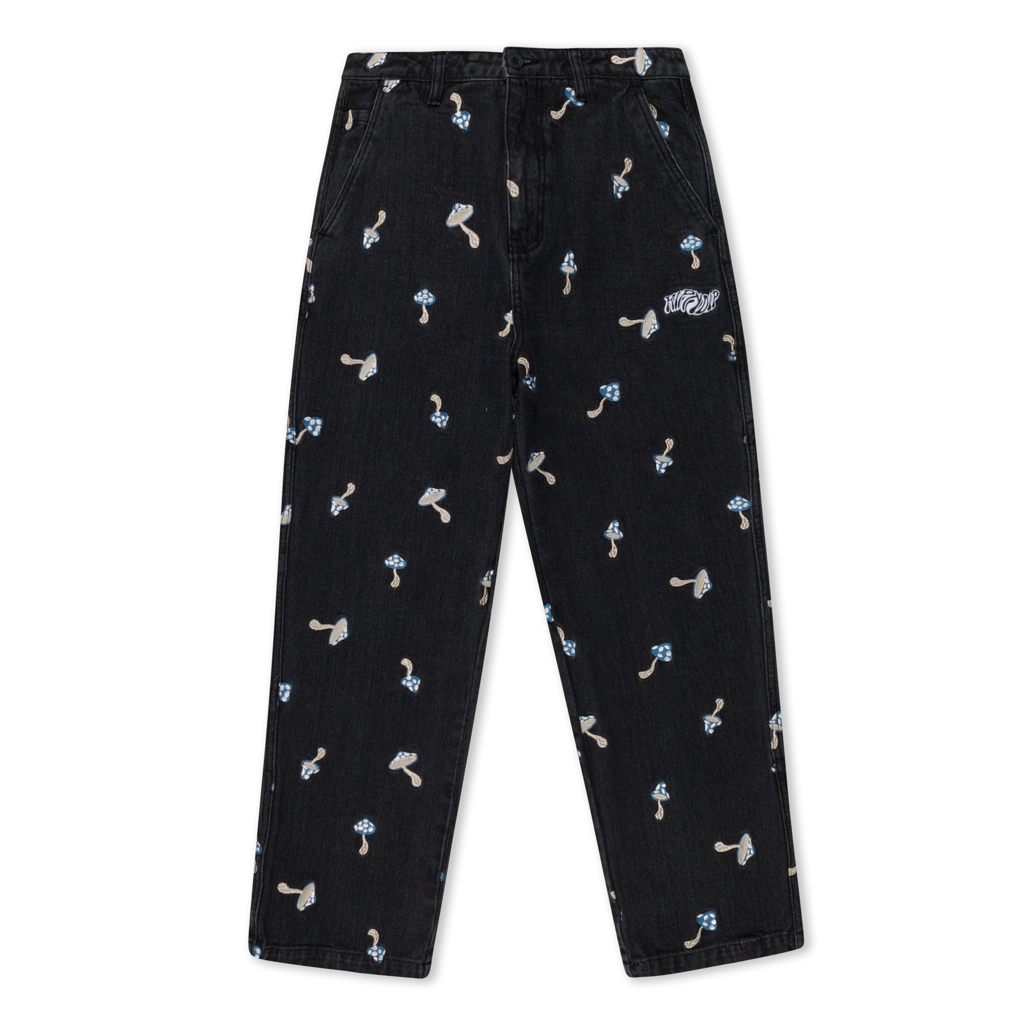 RIPNDIP Euphoria Wide Leg Denim Pants (Black Wash)