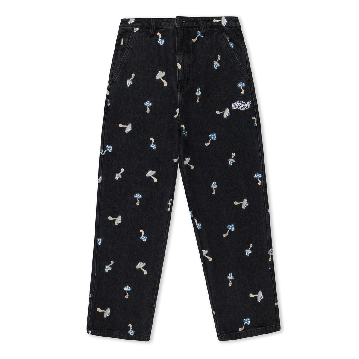 RIPNDIP Euphoria Wide Leg Denim Pants (Black Wash)