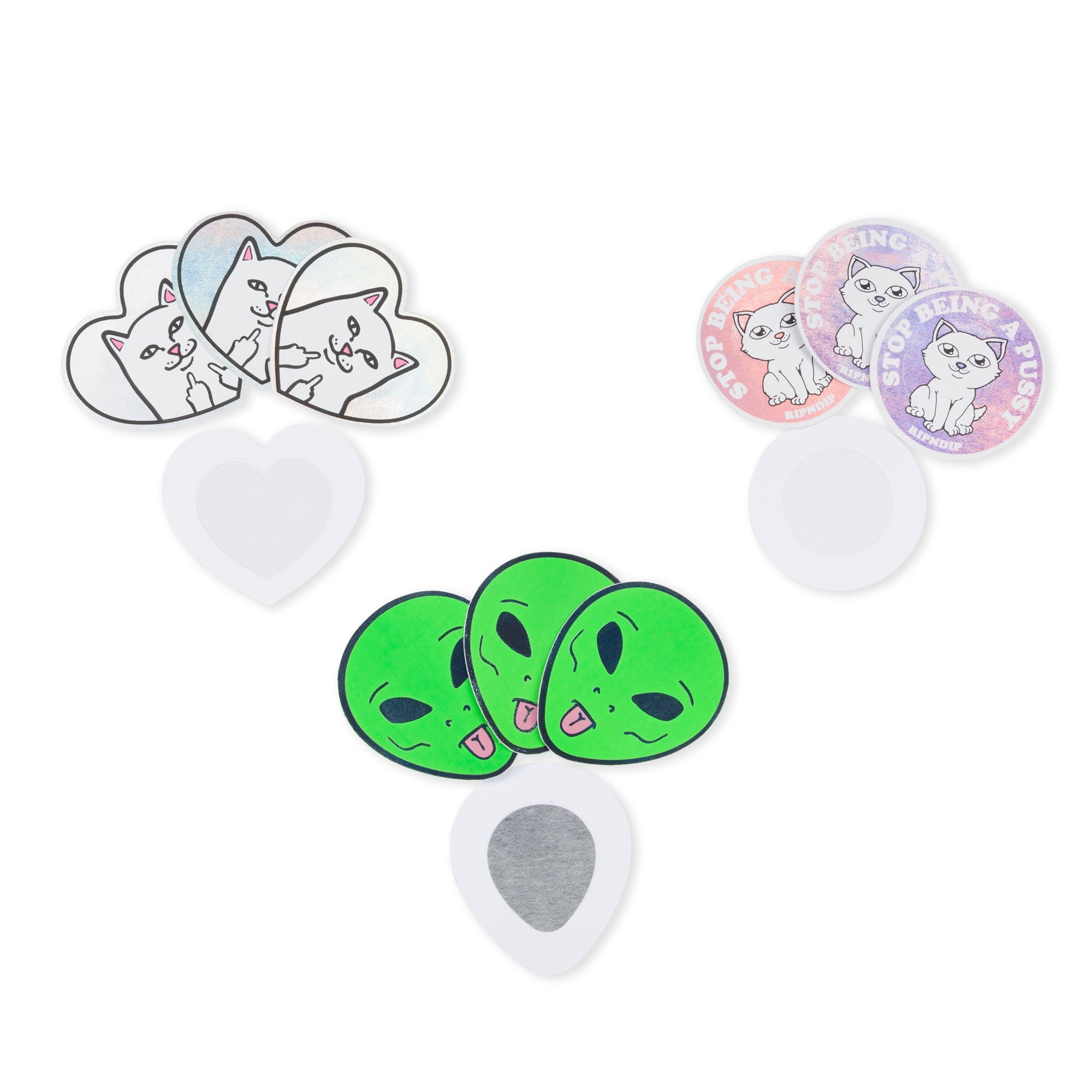 RIPNDIP Love Peace and Nerm Pasties Pack (Multi)