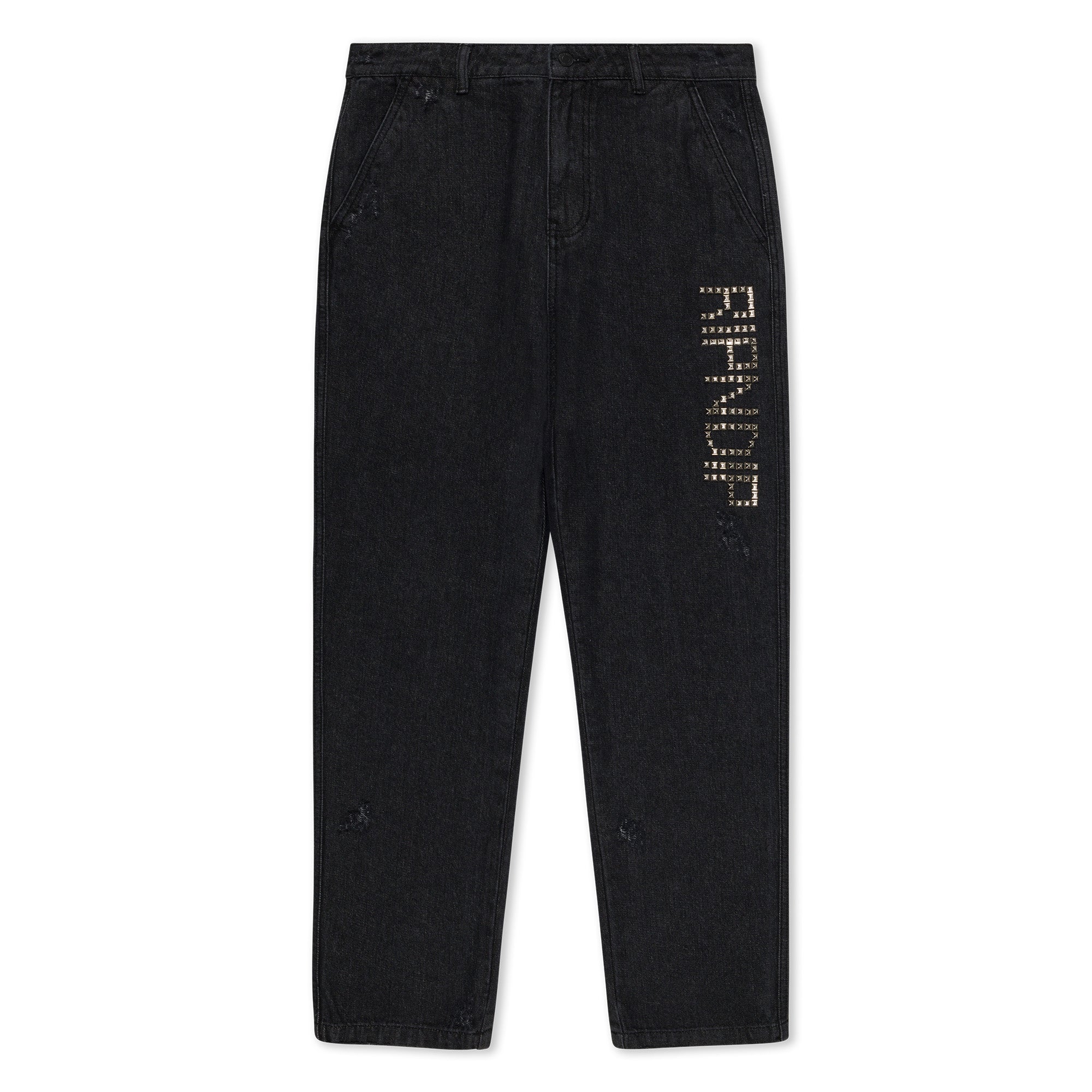 RIPNDIP Rockstar Distressed Denim Pants (Black)