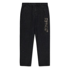 RIPNDIP Rockstar Distressed Denim Pants (Black)