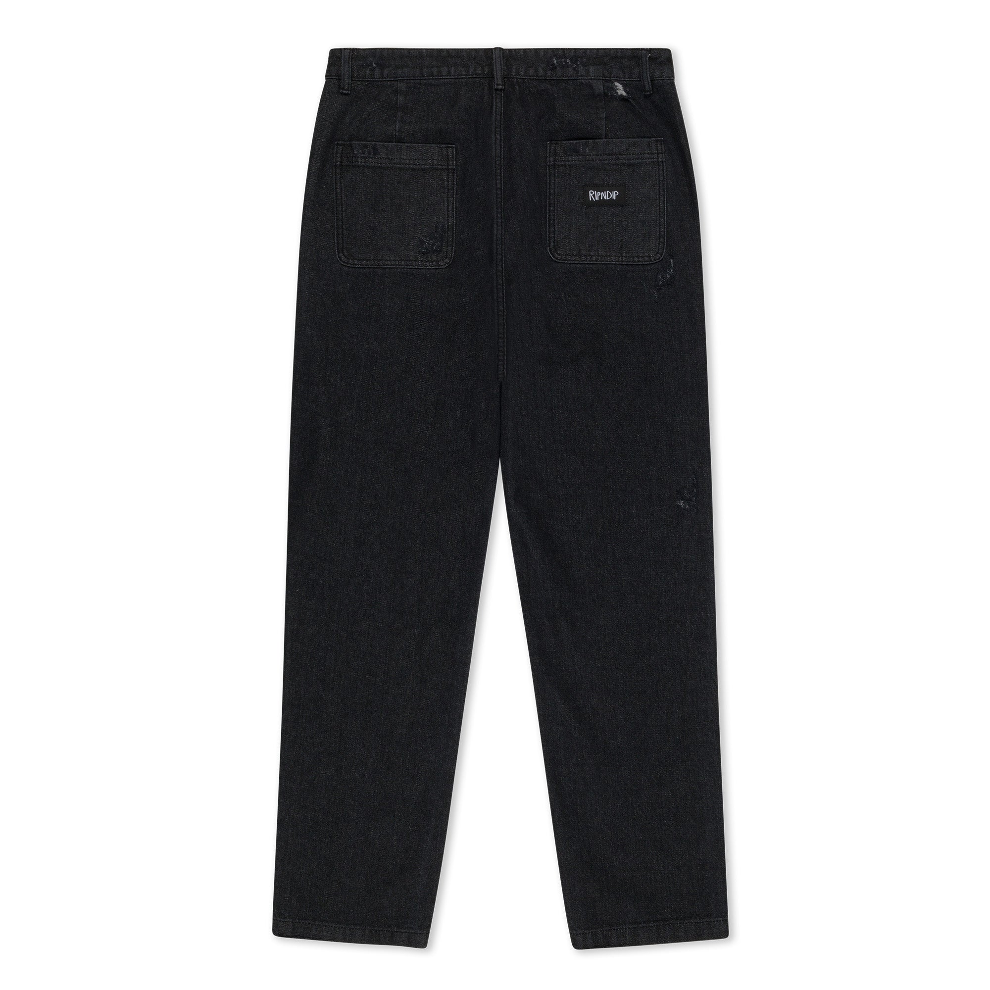 RIPNDIP Rockstar Distressed Denim Pants (Black)