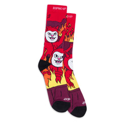 RIPNDIP Heaven On Earth Socks (Red)