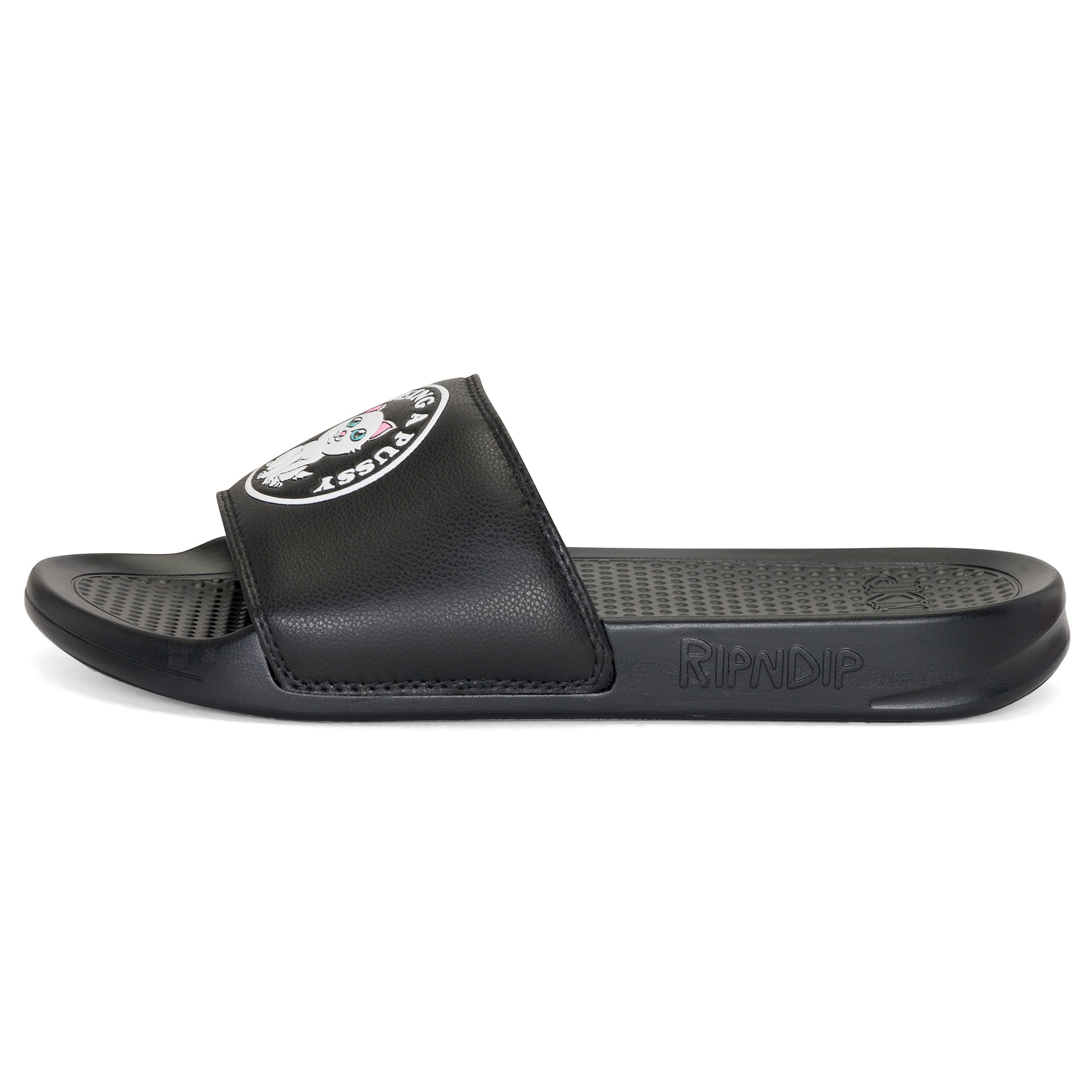 RIPNDIP Stop Being A Pussy Slides (Black)