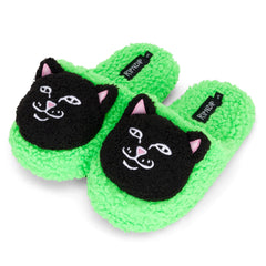 RIPNDIP Lord Jermal Plush Face House Slippers (Green)