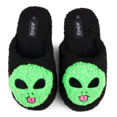 RIPNDIP Lord Alien Plush Face House Slippers (Black)
