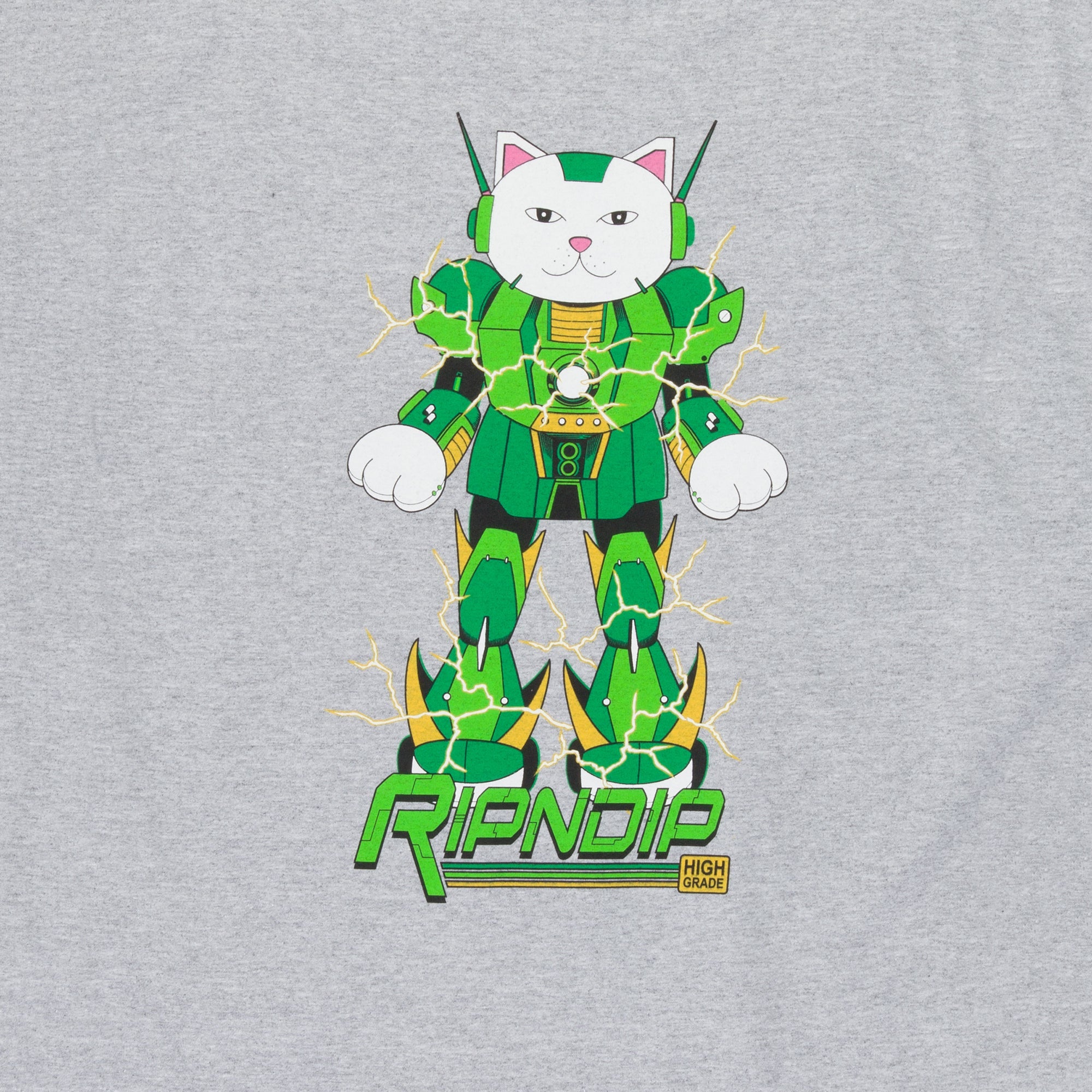 RIPNDIP Ripndip x Naggiven Nermbot Tee (Ash Heather)