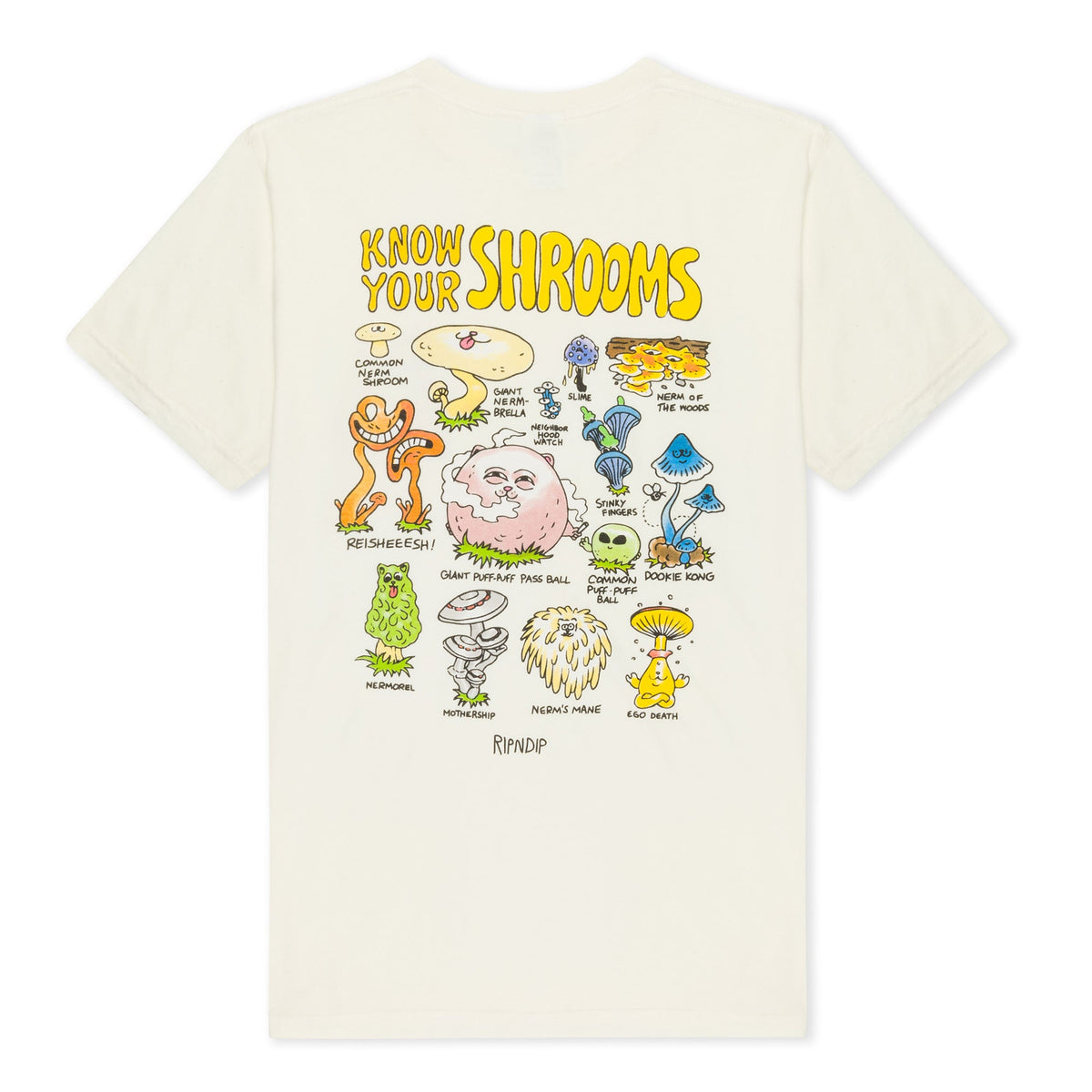 RIPNDIP Know Ur Shrooms Tee (Natural)