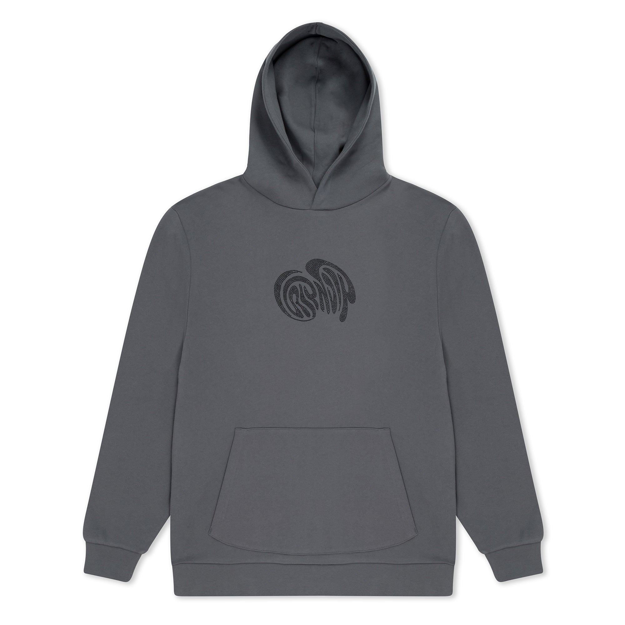 368219 Beautiful Trip Rhinestone Hoodie (Charcoal)