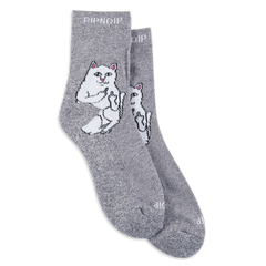 RIPNDIP Lord Nermal Mid Socks (Charcoal Heather)
