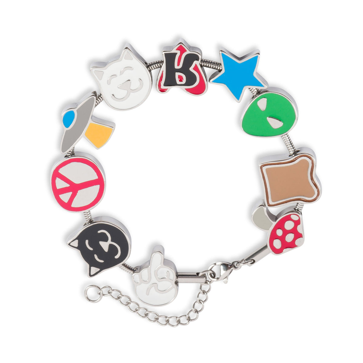 RIPNDIP Lucky Charms Bracelet (Silver)