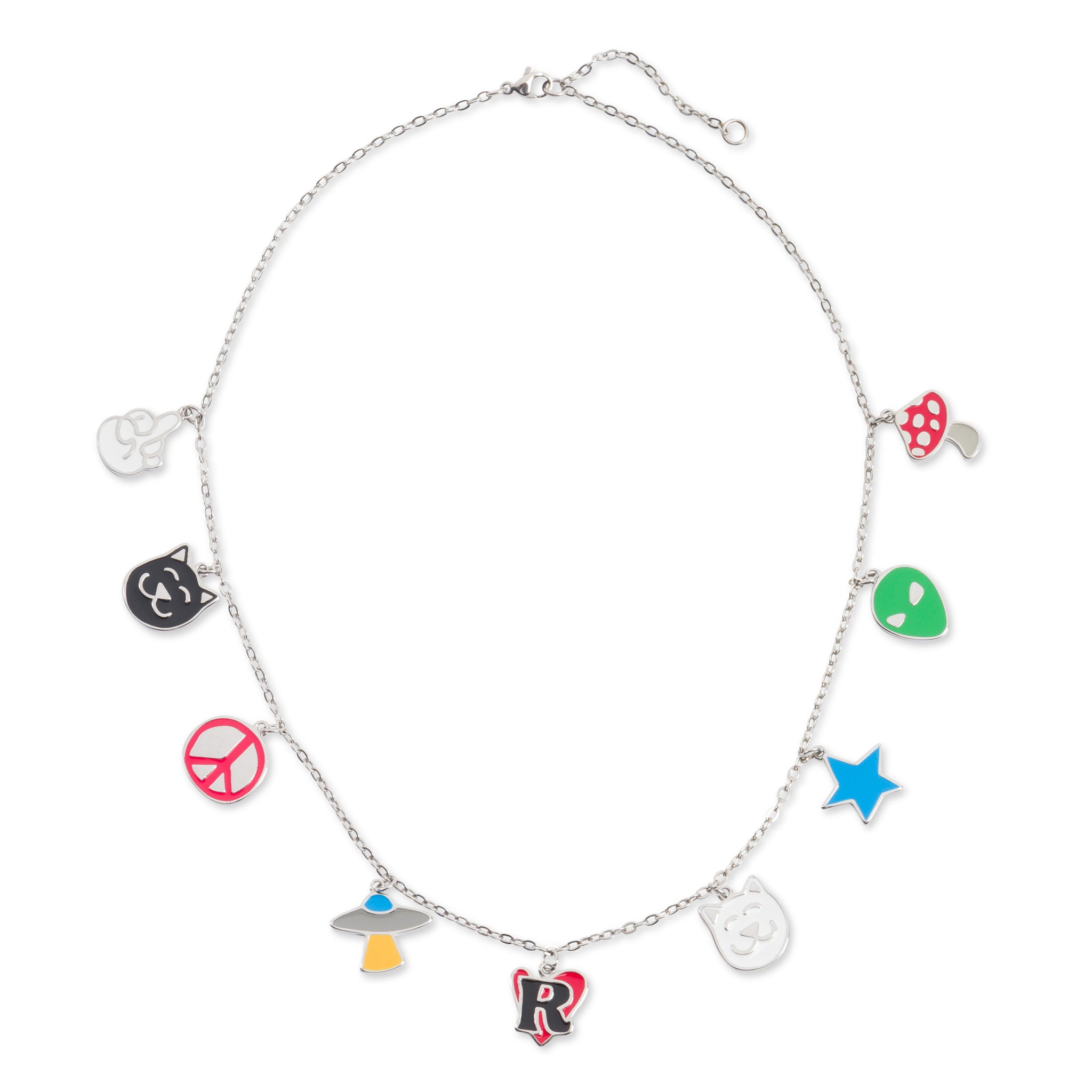 RIPNDIP Lucky Charms Necklace (Silver)