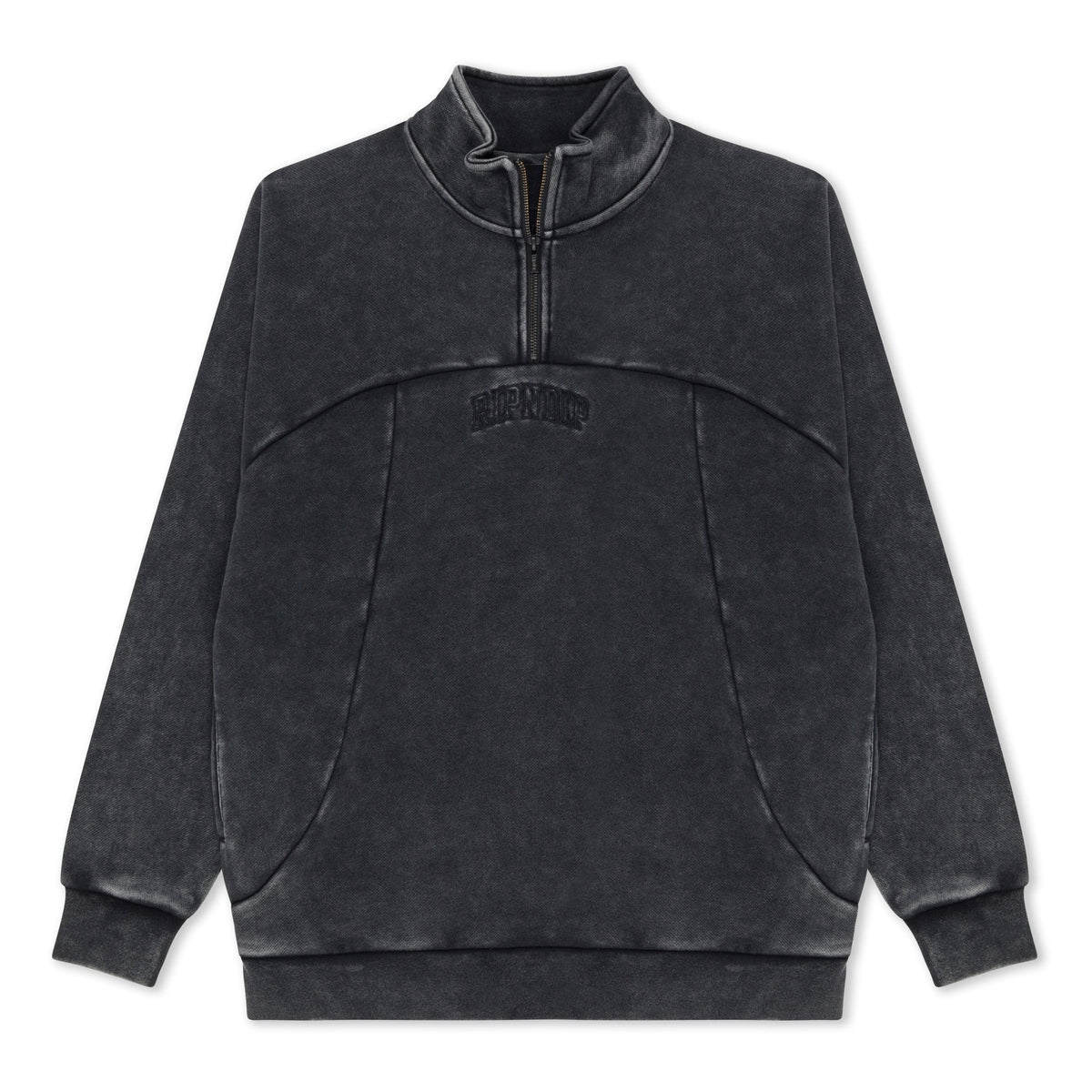RIPNDIP Night Quarter Zip Sweatshirt (Black)