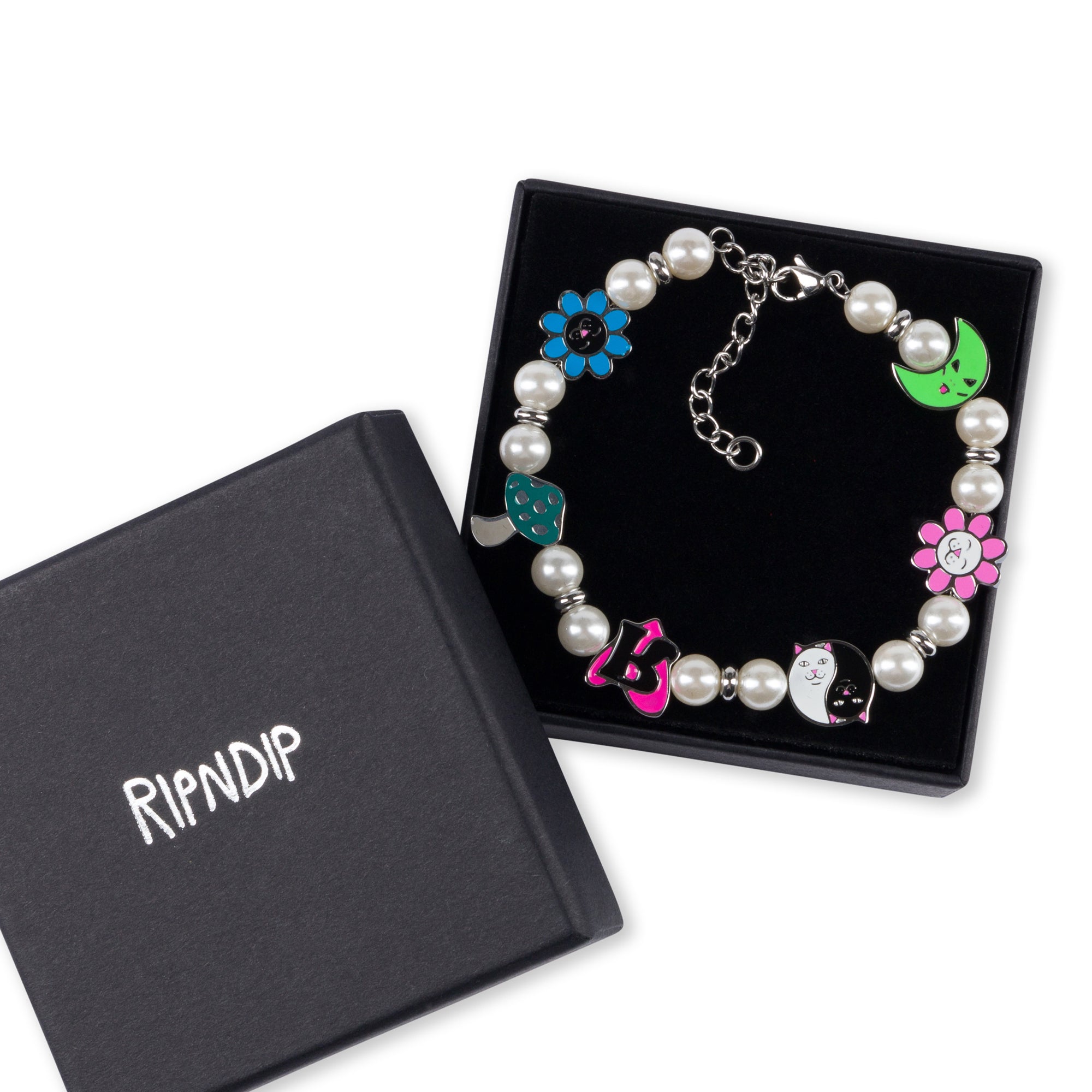 RIPNDIP Lucky Charms Pearl Bracelet (Multi)