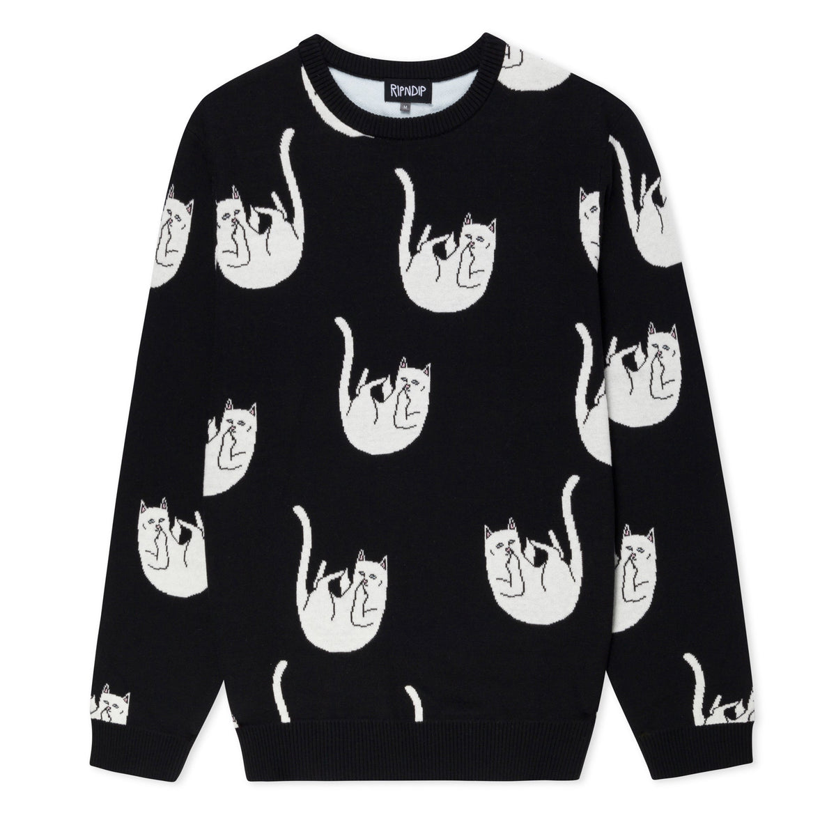 374850 Falling Nerm Knit Sweater (Black)
