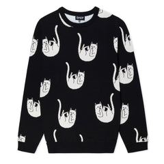 374850 Falling Nerm Knit Sweater (Black)