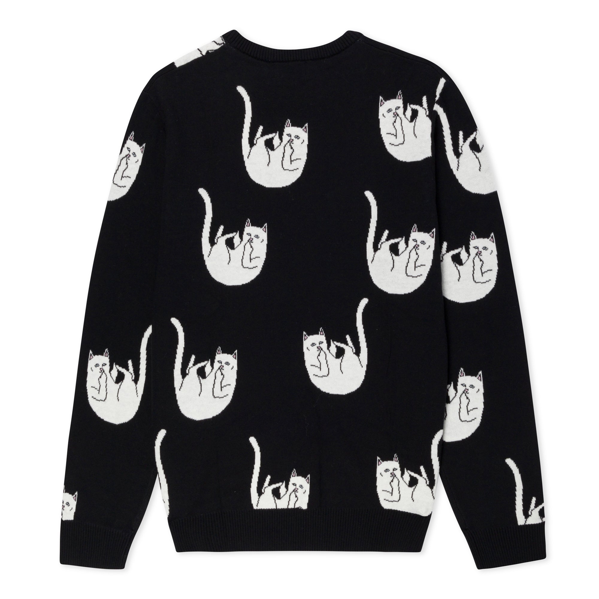 374850 Falling Nerm Knit Sweater (Black)