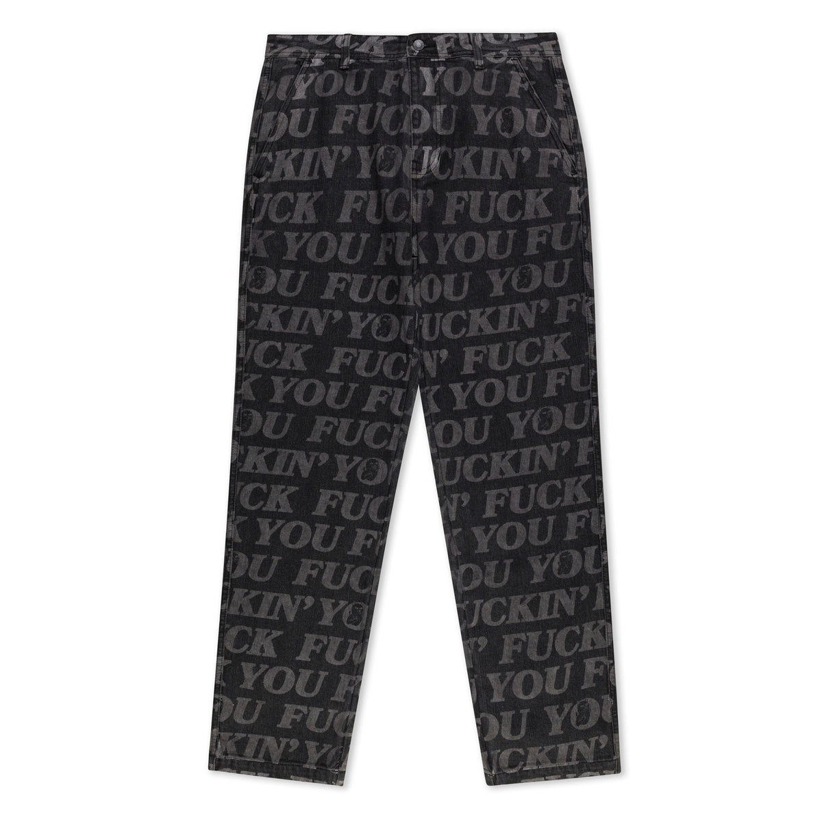 RIPNDIP F.U.F.F. Washed Denim Pants (Black)