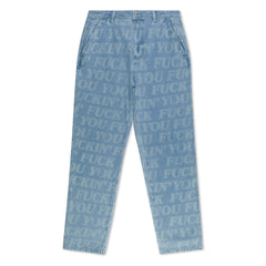 RIPNDIP F.U.F.F. Washed Denim Pants (Light Washed Denim)