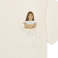 RIPNDIP Flashing Kittys Pocket Tee (Natural)