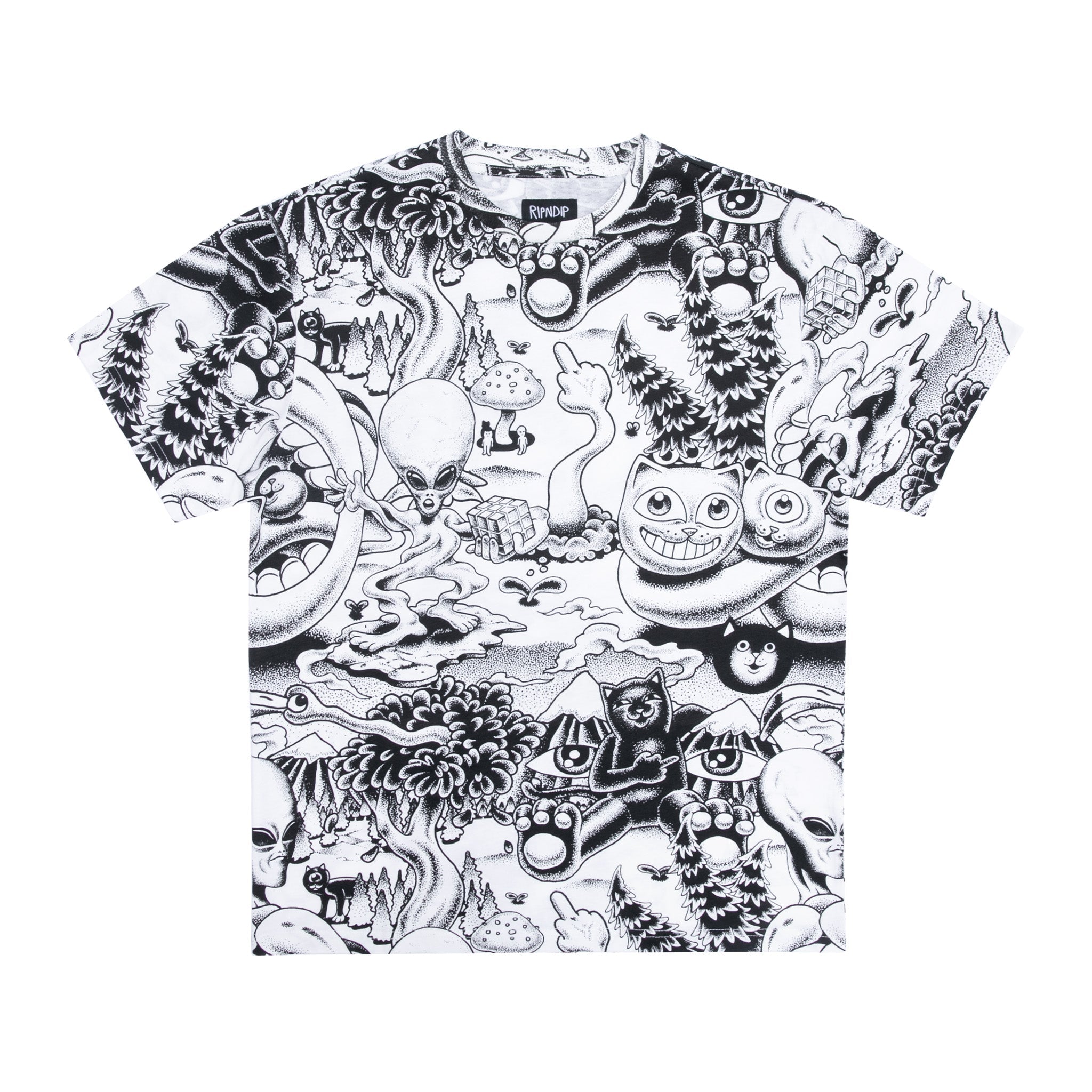 RIPNDIP Dark Twisted Fantasy Short Sleeve Tee (Black/White)