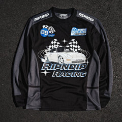 RIPNDIP Ripnrace Long Sleeve Jersey (Black/Charcoal)