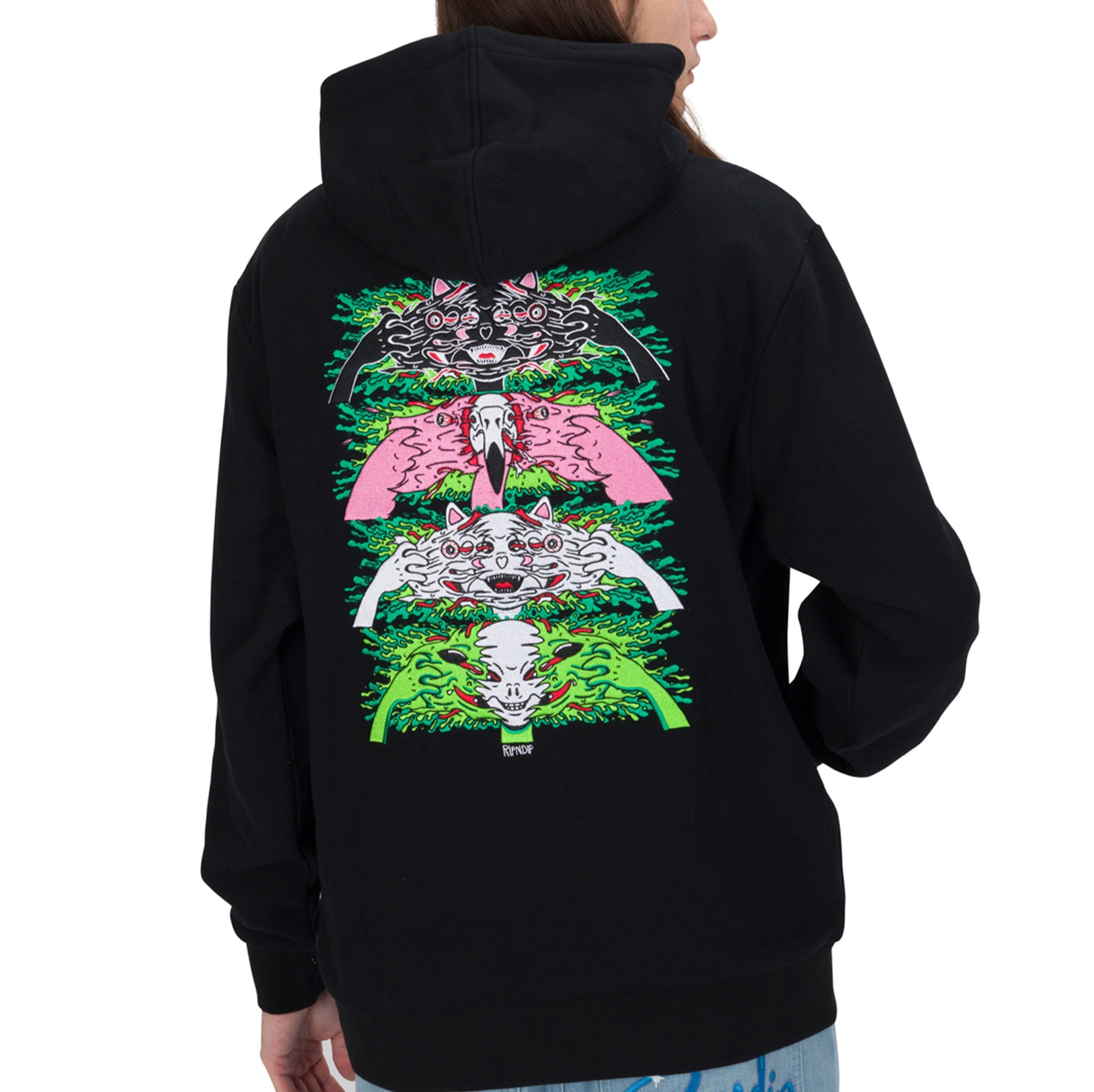 RIPNDIP Skull Face Hoodie (Black)