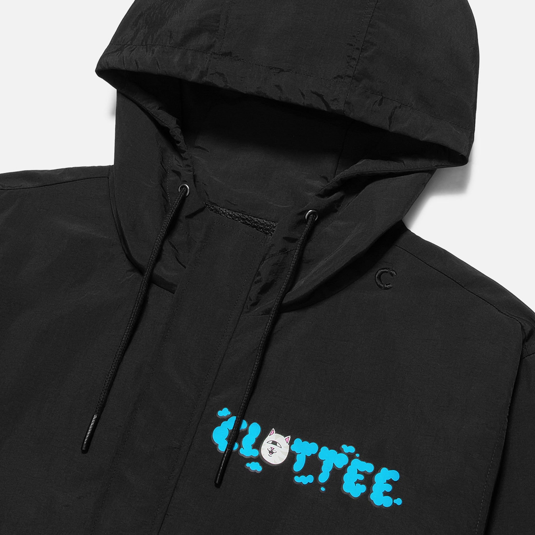 RIPNDIP Clottee Clouds Windbreaker Jacket (Black)