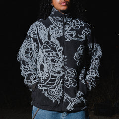 RIPNDIP Haku Reversible Jacket (Black / Charcoal)