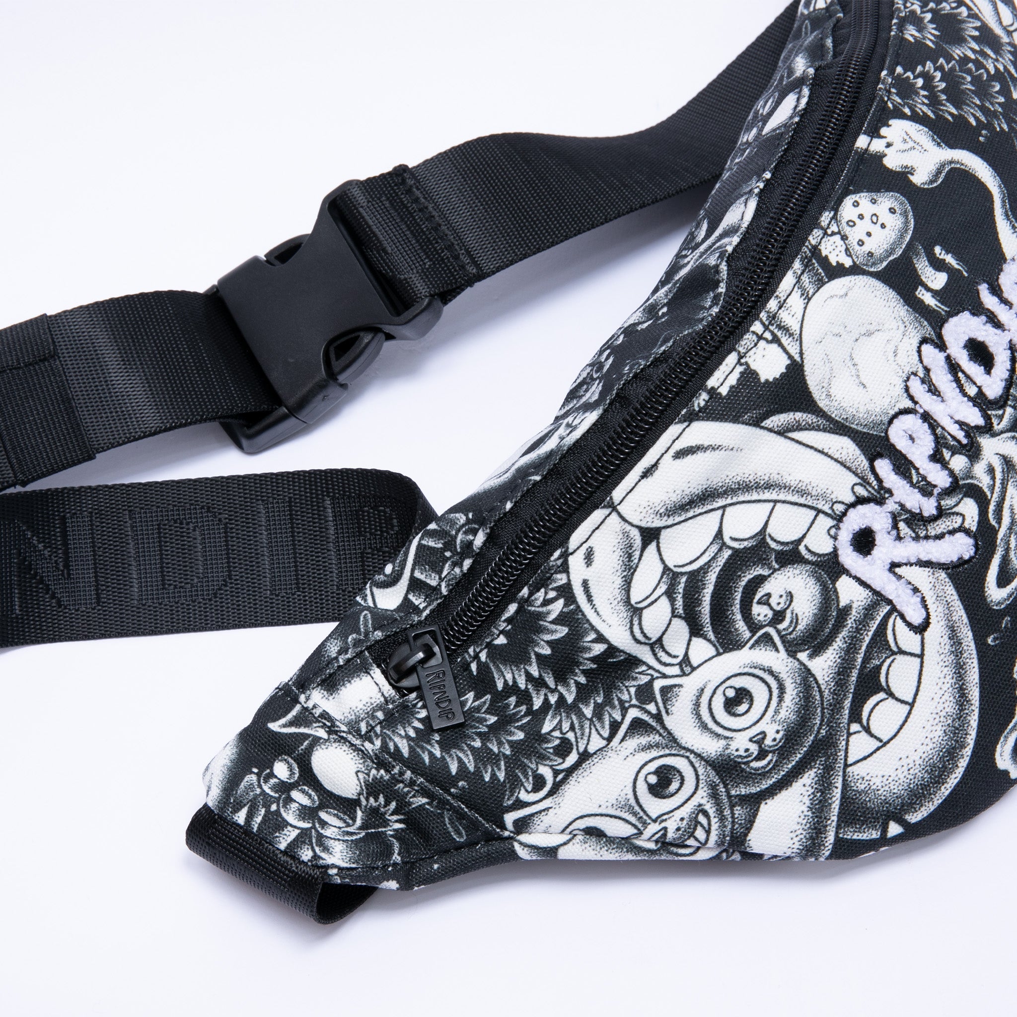 RIPNDIP Dark Twisted Fantasy Fanny Pack (Black/White)