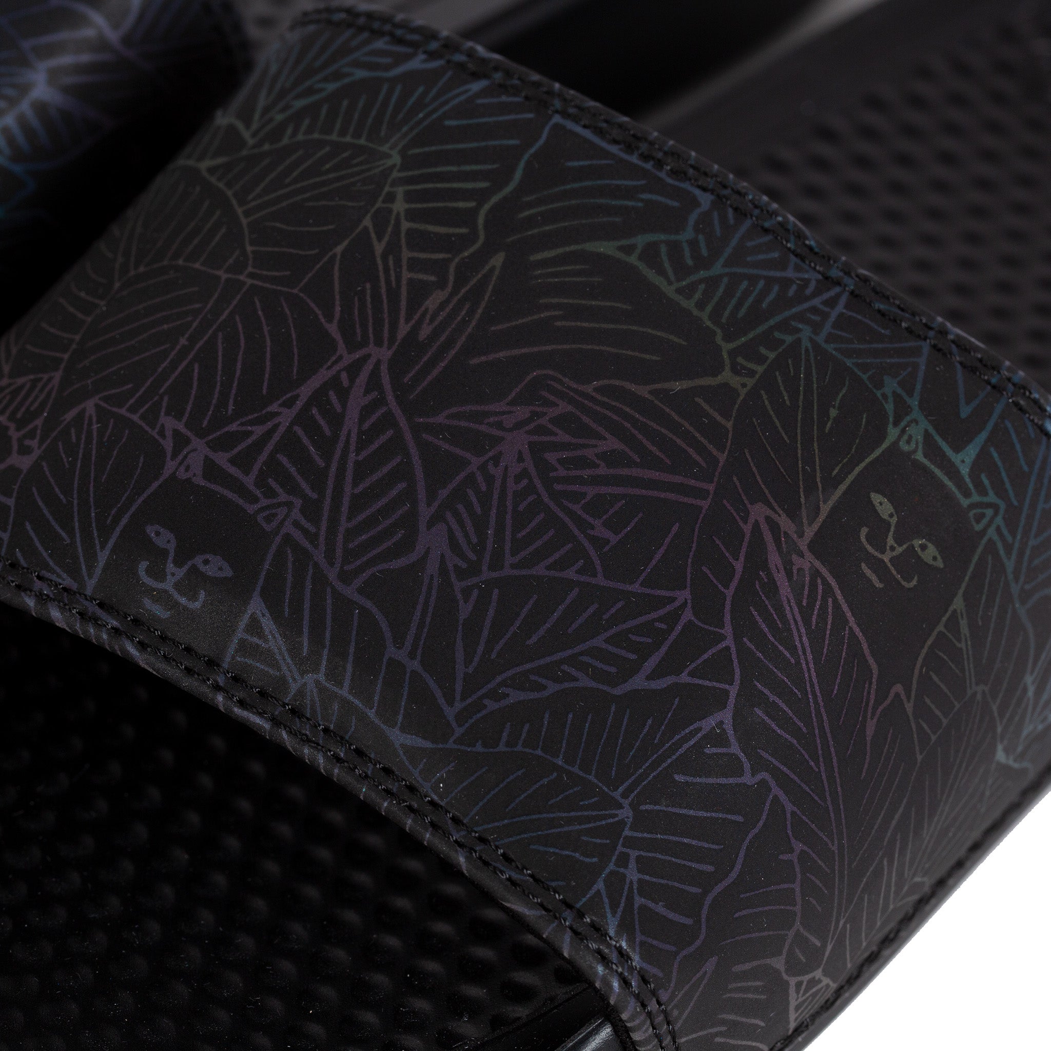 RipNDip Nermal Leaf Slides (Black Iridescent)