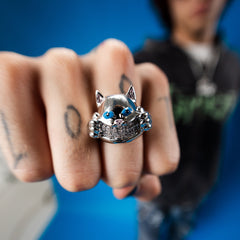 RIPNDIP Ripndip x King Ice Nermal Ring (Silver)