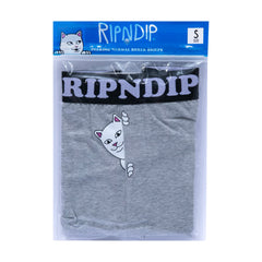 334627 Peek A Nermal Boxers  (Heather Grey)